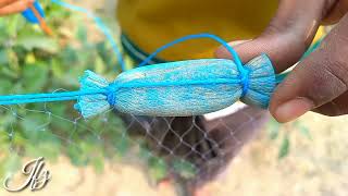 Gillnet making | how to make gill net at home | Jfz video market