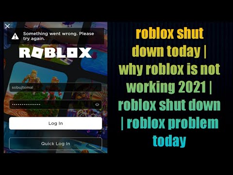 Roblox Shut Down Today | Why Roblox Is Not Working 2021 | Roblox Shut ...