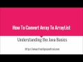 How To Convert Array To ArrayList