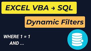 Build Dynamic SQL Filters from Excel with VBA