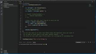 Count Duplicate Char In String using NodeJS