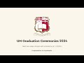 um graduation ceremonies for undergraduate graduands 2024