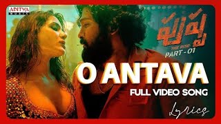 Oo Antava Mawa..Oo Oo Antava Full Video Song | Pushpa Songs | Allu Arjun| DSP |Sukumar |Samantha