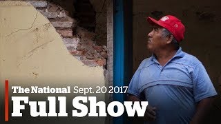 The National for September 20th: Mexico's child quake victims, Amazon HQ2, sleep quality
