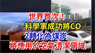 世界首次！科學家成功將CO2轉化為煤炭，將應用於空氣清潔領域，[科學探索]