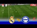 🔴 Real Madrid vs Deportivo Alaves : LIVE - Spain La Liga 24/25 | Full Match | PES 21 Gameplay Stream