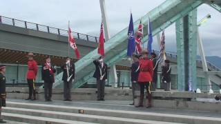 REMEMBRANCE DAY AT THE OLYMPIC CAULDRON 2010