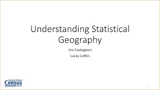 Understanding Statistical Geographies