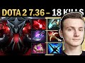 Shadow Fiend Dota 7.36 Miracle with 18 Kills and Bloodstone - TI13