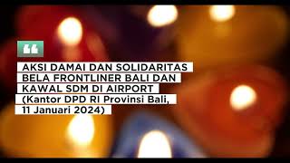 Aksi Damai dan Solidaritas Masyarakat Bali Bela Frontliner Bali dan Kawal SDM Airport