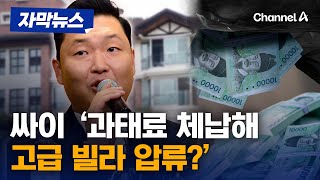 '빌보드 대박' 싸이, 과태료 체납해 고급빌라 압류? [자막뉴스] / 채널A