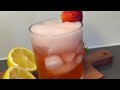 strawberry lemonade spritzer cocktail recipe at home with chef jolie