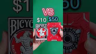 $10 playing cards VS $50 playing cards!