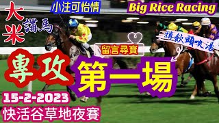 香港賽馬 專攻第一場 15-2-2023 快活谷草地夜賽 (全場分析拆局，提供WP馬胆拖兩腳) 留言尋寶截止時間: 星期二下午1:00PM