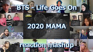 [2020 MAMA] BTS (방탄소년단) Life Goes On reaction mashup