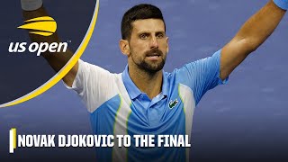 Novak Djokovic closes out Ben Shelton in straight sets to advance to Final | 2023 US Open Final