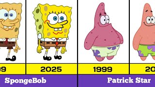 SpongeBob Characters THEN vs NOW (1999 vs 2025) 😱