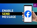 How To Add Send Message Button To Facebook Posts | Facebook Page Message Option On