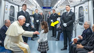 Girl Gives Seat To Pope Francis, Turns Pale After He Gives Her THIS!