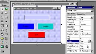 Learn Visual Basic 6 Part11: Form Properties (startup position, window state, Visible)