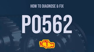 How to Diagnose and Fix P0562 Engine Code - OBD II Trouble Code Explain