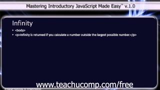 JavaScript Training Tutorial Infinity