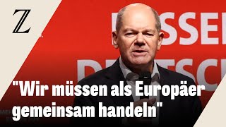 Scholz fordert europäischen Zusammenhalt vor Trumps Amtsantritt