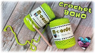 DÉCO BOHÈME super tendance! Prêt en une après midi! Tutoriel CROCHET FACILE pas à pas #crochet #diy