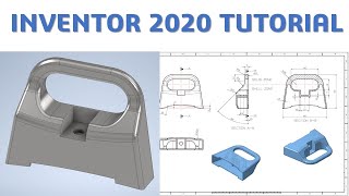 Inventor 2020 Tutorial #167 | 3D Model Basic | CADCAM TUTORIAL