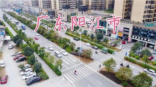 广东阳江航拍，阳江市江城区