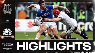 HIGHLIGHTS | 🇮🇹 ITALY V SCOTLAND 🏴󠁧󠁢󠁳󠁣󠁴󠁿 | 2024 GUINNESS MEN'S SIX NATIONS RUGBY