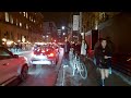 【4k】late night downtown toronto snowy saturday toronto walk