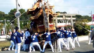 平成27年 前田 道中 試験曳き 狭山神社秋祭り