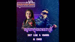 ស្នេហាក្នុងពេលរាត្រី SREY LEAK \u0026 VANNDA AI COVER SONG REMIX 2023