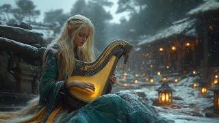 Medieval Celtic Music | Snowfall Winter Background | Medieval Relaxing Music for Study, Sleep, Work