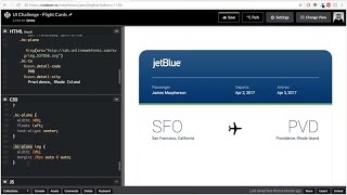 CSS Speed Coding | Boarding Pass