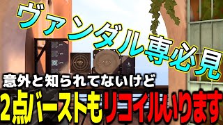 【ヴァンダル】２点バースト撃ちはリコイルがいらない撃ち方じゃないよ！初心者にも分かりやすく解説します【Valorant / ヴァロラント】