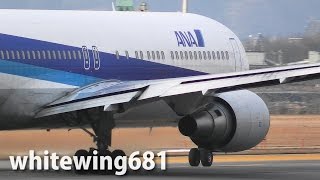 [B767] ANA Boeing 767-300 JA8669 TAKE-OFF TOYAMA Airport 富山空港 2015.1.25