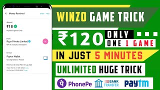 Winzo Gold New Game Winning Trick 😱🔥|| Winzo Gold World War Trick Malayalam 😘😁 || Live Withdraw 😂||