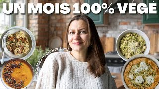 I EAT VEGGIE FOR 1 MONTH | Easy and quick recipe ideas, family meals and alternatives