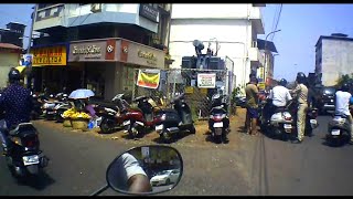 Traffic of Margao City Goa | TVS moped Bike ride | May 7, 2022 |