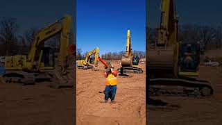 excavator automation - excavator skills - excavator controls - #shorts