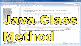 Learn Java - Exercise 09x - Adding a Parameter to a Java Class Method