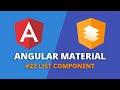 Angular Material #22 - List Component