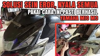 MIO M3❗Lampu SEIN ERROR nyala semua,gara2 pasang LAMPU SEIN LED