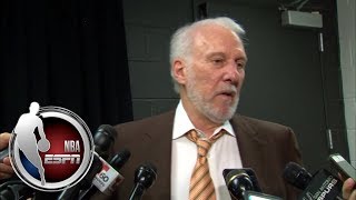 Gregg Popovich gets fiery with media after ejection and Spurs loss to Warriors | NBA on ESPN
