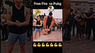 power💪💪 free fire vs pubg 👿 #ff #pubg #freefire #bgmi #short #funny #attitude #viral #video