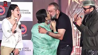 Manisha Koirala Give Special Gift To Sanjay Dutt In Front Of Manyata Dut At TEASER LAUNCH PRASTHANAM
