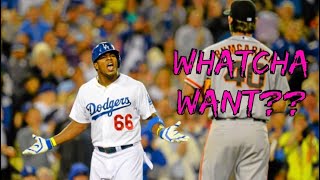 Yasiel Puig getting Pissed Off