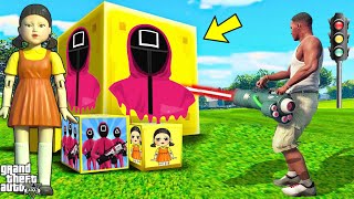 Opening SQUID GAME LUCKY BLOCKS In GTA 5!
